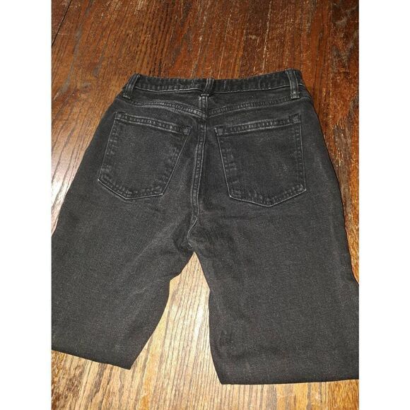 00 24" Abercrombie &  Fitch Skinny High Waist Rise Curve Love Black Denim Jeans - Picture 3 of 3